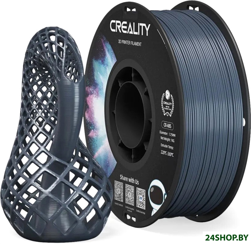 Пластик Creality CR-ABS 1.75 мм 1 кг (серый) Пластик Creality CR-ABS 1.75 мм 1 кг (серый)