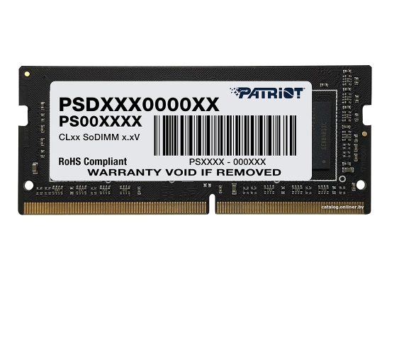 Оперативная память PATRIOT 16GB DDR4 SODIMM PC4-21300 (PSD416G266681S) Оперативная память PATRIOT 16GB DDR4 SODIMM PC4-21300 (PSD416G266681S)
