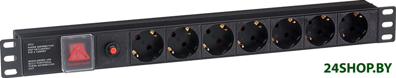 Блок розеток ExeGate ServerPro PDU-19H702 Al-7S-C14-SW-O Блок розеток ExeGate ServerPro PDU-19H702 Al-7S-C14-SW-O