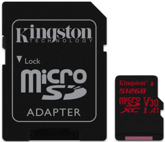 Карта памяти Kingston Canvas React SDCR/512GB microSDXC 512GB + адаптер Карта памяти Kingston Canvas React SDCR/512GB microSDXC 512GB + адаптер
