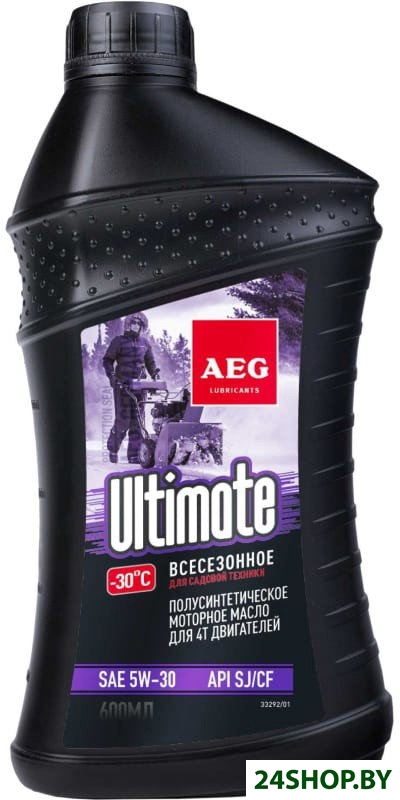 Моторное масло AEG Lubricants Ultimate SAE 5W-30 API SJ/CF 4Т п/с 0.6л Моторное масло AEG Lubricants Ultimate SAE 5W-30 API SJ/CF 4Т п/с 0.6л