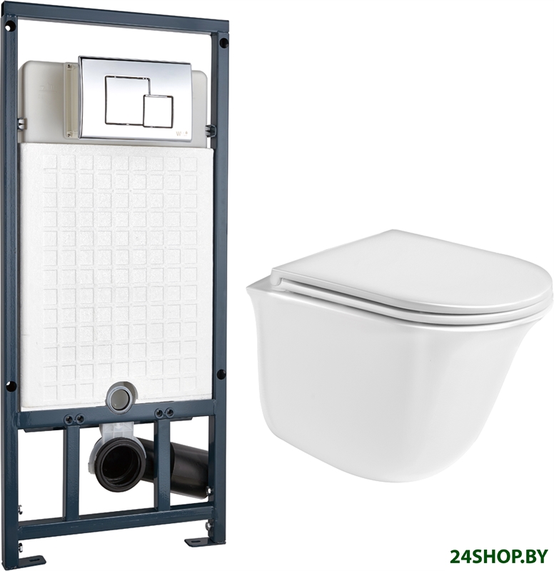 Унитаз WeltWasser Telbach 004 GL-WT + Marberg 507 SE (белый глянец/хром) Унитаз WeltWasser Telbach 004 GL-WT + Marberg 507 SE (белый глянец/хром)