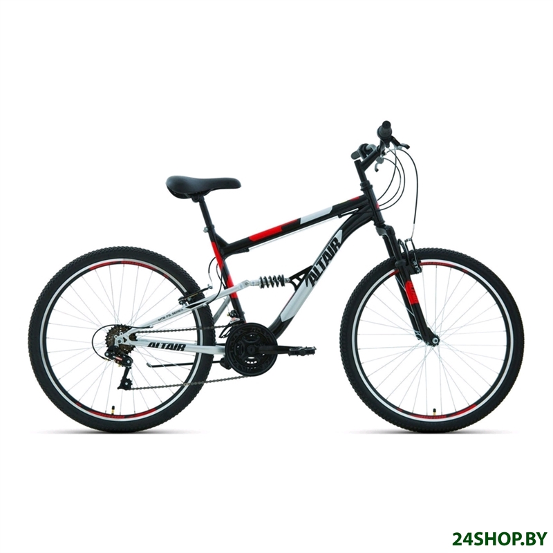 Велосипед Altair MTB FS 26 1.0 р.16 2021 (черный/красный) Велосипед Altair MTB FS 26 1.0 р.16 2021 (черный/красный)