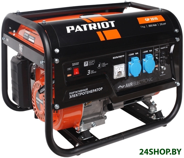 Бензиновый генератор PATRIOT GP 3510 Бензиновый генератор PATRIOT GP 3510
