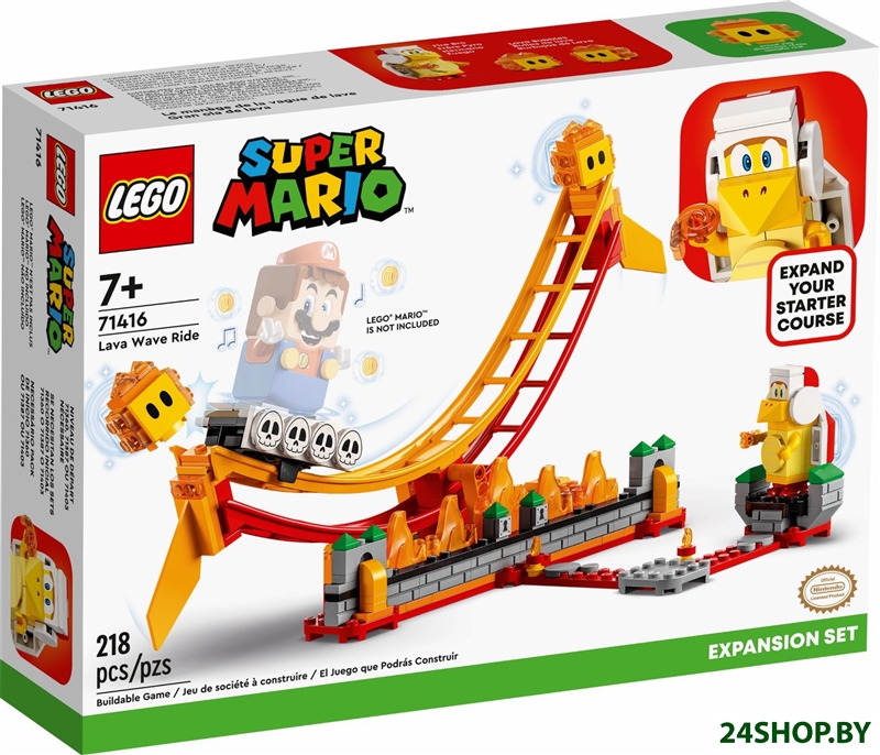 Конструктор LEGO Super Mario 71416 Дополнительный набор: Поездка на лавовой волне Конструктор LEGO Super Mario 71416 Дополнительный набор: Поездка на лавовой волне