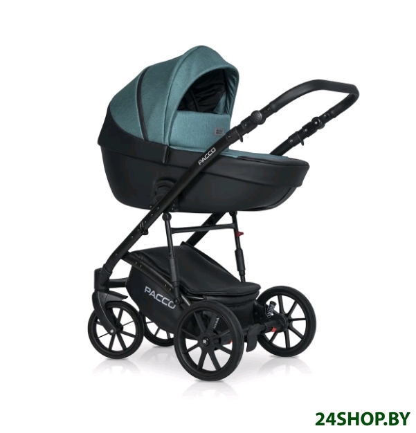 Детская универсальная коляска RIKO Basic Pacco 2 в 1 (03, бирюзовый/черный) Детская универсальная коляска RIKO Basic Pacco 2 в 1 (03, бирюзовый/черный)