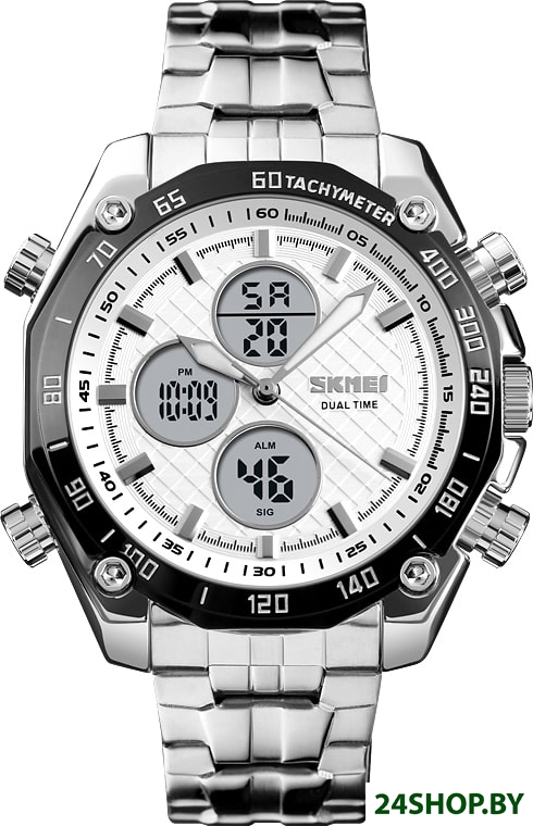 Наручные часы Skmei 1302 (серебристый/черный/белый) Наручные часы Skmei 1302 (серебристый/черный/белый)