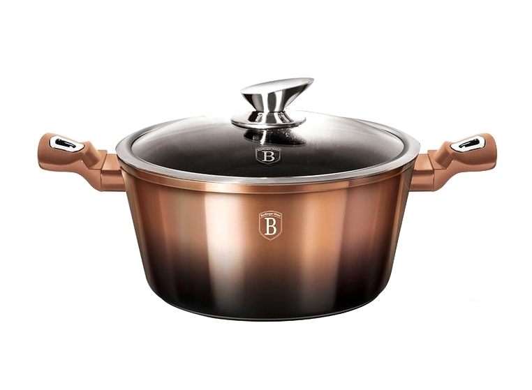 Кастрюля Berlinger Haus Rosegold Noir Metallic Line BH-1895 Кастрюля Berlinger Haus Rosegold Noir Metallic Line BH-1895