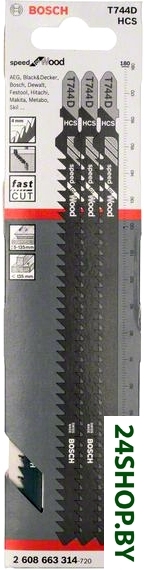 Набор оснастки Bosch 2608663314 (3 предмета) Набор оснастки Bosch 2608663314 (3 предмета)