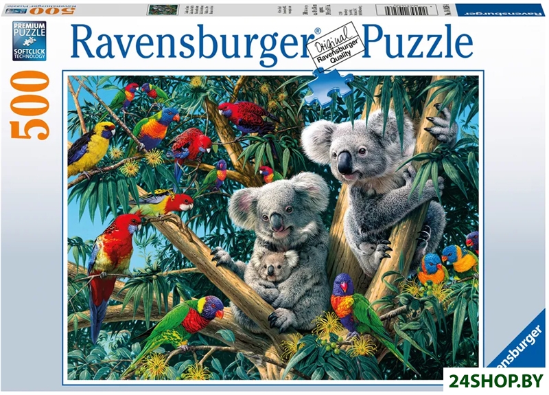 Пазл Ravensburger Коалы на дереве 14826 (500 эл) Пазл Ravensburger Коалы на дереве 14826 (500 эл)