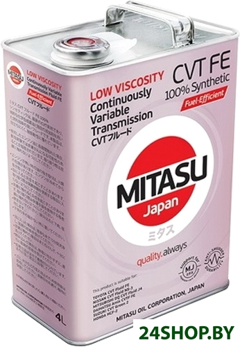 Трансмиссионное масло Mitasu MJ-311 CVT FE 4л Трансмиссионное масло Mitasu MJ-311 CVT FE 4л