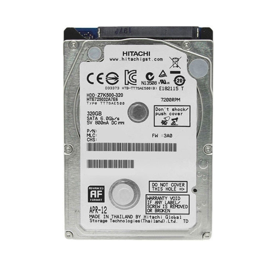 Жесткий диск HGST Travelstar Z7K500 320GB (HTS725032A7E630) Жесткий диск HGST Travelstar Z7K500 320GB (HTS725032A7E630)