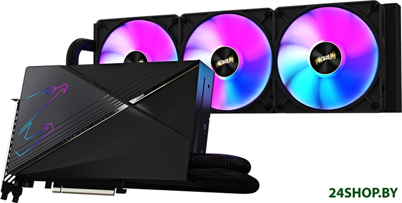 Видеокарта Gigabyte Aorus GeForce RTX 4080 16GB Xtreme Waterforce GV-N4080AORUSX W-16GD Видеокарта Gigabyte Aorus GeForce RTX 4080 16GB Xtreme Waterforce GV-N4080AORUSX W-16GD