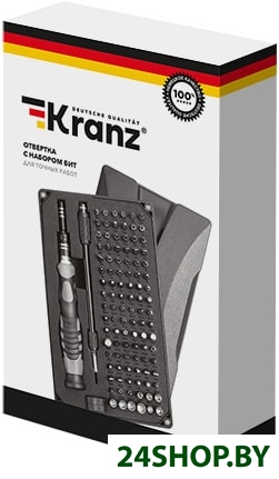 Набор торцевых головок и бит Kranz KR-12-4755 (106 предметов) Набор торцевых головок и бит Kranz KR-12-4755 (106 предметов)