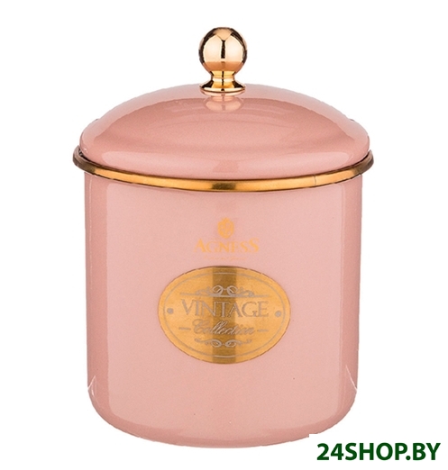 Емкость для хранения Agness 950-285 (пудровый) Емкость для хранения Agness 950-285 (пудровый)