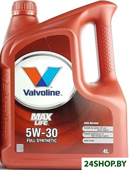 Моторное масло Valvoline Maxlife 5W-30 4л Моторное масло Valvoline Maxlife 5W-30 4л