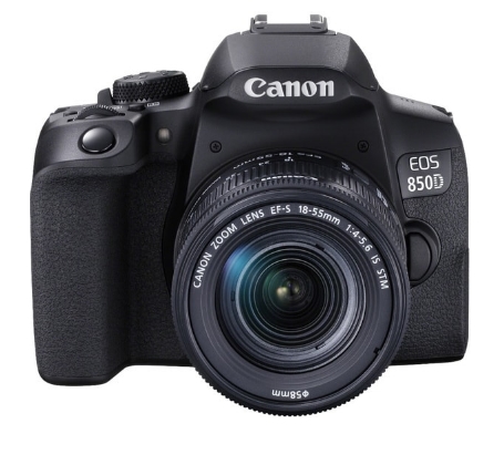 Зеркальный фотоаппарат Canon EOS 850D Kit 18-55mm f/4-5.6 IS STM Зеркальный фотоаппарат Canon EOS 850D Kit 18-55mm f/4-5.6 IS STM