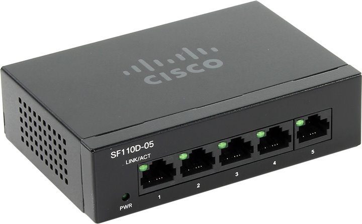 Коммутатор CISCO SB SF110D-05-EU Коммутатор CISCO SB SF110D-05-EU