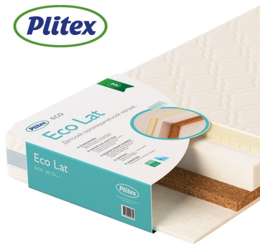 Матрас детский Plitex EcoLat 1250х650х120 мм арт. ЭКТ-02 Матрас детский Plitex EcoLat 1250х650х120 мм арт. ЭКТ-02