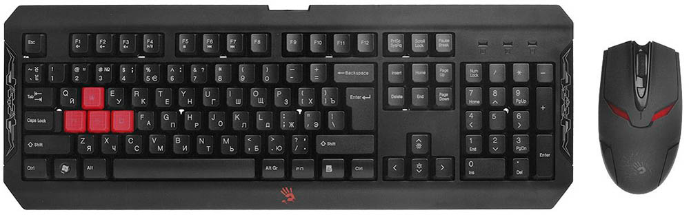 Клавиатура и мышь A4Tech Bloody Q1100 USB Black Клавиатура и мышь A4Tech Bloody Q1100 USB Black