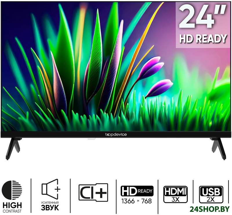 Телевизор Topdevice Frameless TDTV24CN04H_BK Телевизор Topdevice Frameless TDTV24CN04H_BK