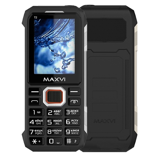 Мобильный телефон Maxvi T2 (черный) Мобильный телефон Maxvi T2 (черный)