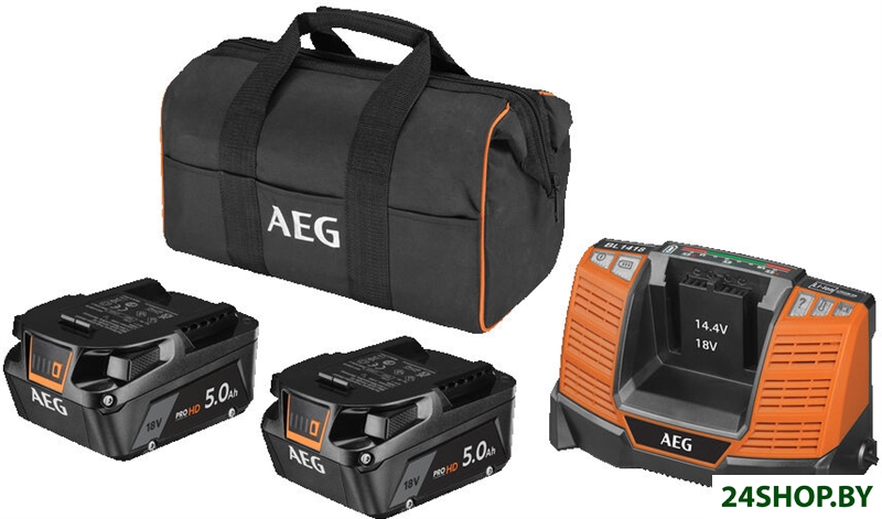 Аккумулятор с зарядным устройством AEG Powertools SETLL1850SHD 4935478945 (2x18В/5 Ah + 18В, сумка) Аккумулятор с зарядным устройством AEG Powertools SETLL1850SHD 4935478945 (2x18В/5 Ah + 18В, сумка)