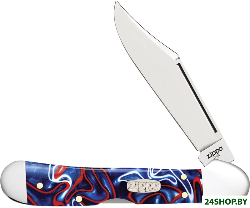 Складной нож Zippo Patriotic Kirinite Smooth Mini Copperlock + Zippo 207 Складной нож Zippo Patriotic Kirinite Smooth Mini Copperlock + Zippo 207