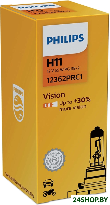 Галогенная лампа Philips H11 Vision +30% 1шт Галогенная лампа Philips H11 Vision +30% 1шт