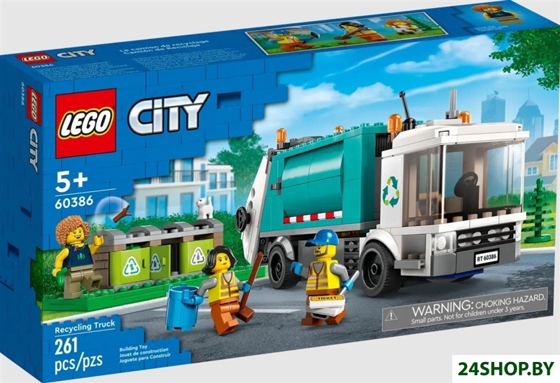 Конструктор LEGO City 60386 Грузовик для переработки отходов Конструктор LEGO City 60386 Грузовик для переработки отходов