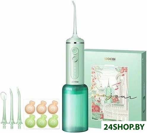 Ирригатор Soocas W3F (с гелем, 4 насадки, зеленый) Ирригатор Soocas W3F (с гелем, 4 насадки, зеленый)