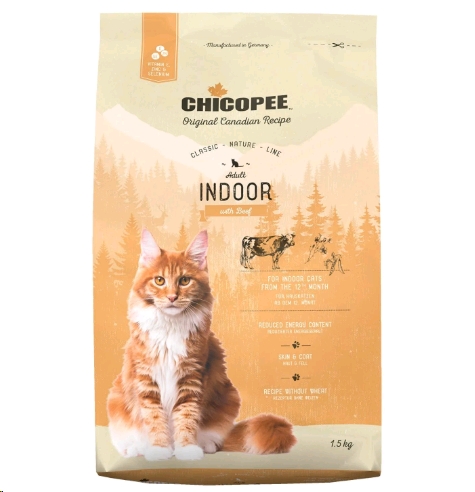 Сухой корм для кошек Chicopee CNL Indoor с говядиной (1,5 кг) Сухой корм для кошек Chicopee CNL Indoor с говядиной (1,5 кг)