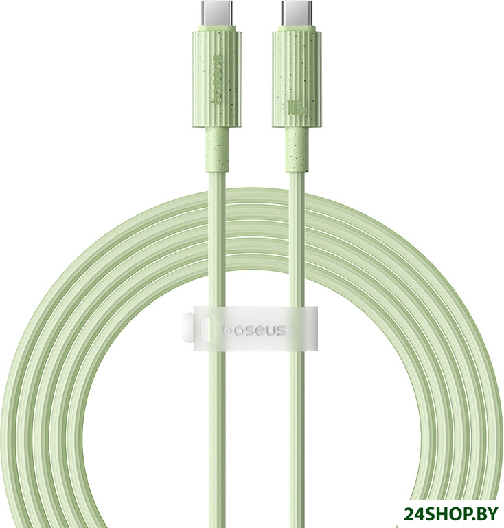 Кабель Baseus Habitat Series Fast Charging Cable 100W USB Type-C - USB Type-C (2 м, зеленый) Кабель Baseus Habitat Series Fast Charging Cable 100W USB Type-C - USB Type-C (2 м, зеленый)