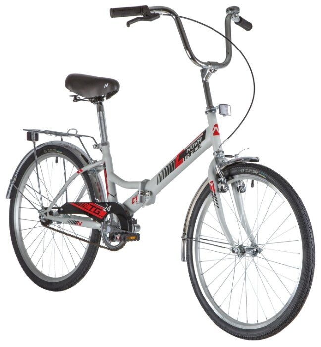 Велосипед Novatrack TG-24V 2020 (серый) Велосипед Novatrack TG-24V 2020 (серый)