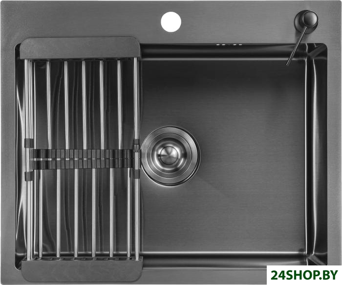 Кухонная мойка Saniteco 6050 Nano (с сифоном, дозатором и коландером) Кухонная мойка Saniteco 6050 Nano (с сифоном, дозатором и коландером)