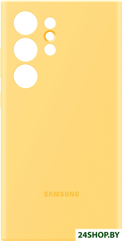 Чехол для телефона Samsung Silicone Case S24 Ultra (желтый) Чехол для телефона Samsung Silicone Case S24 Ultra (желтый)