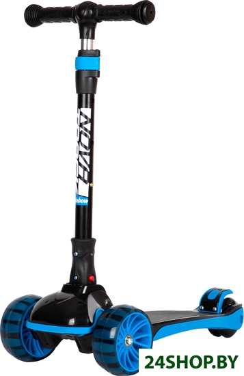 Трехколесный самокат Novatrack Rainbow Basic Black New 120BB.RAINBOW.BBL22 (черный/голубой) Трехколесный самокат Novatrack Rainbow Basic Black New 120BB.RAINBOW.BBL22 (черный/голубой)