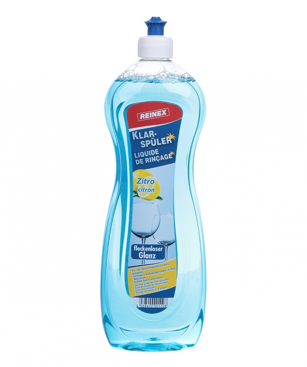 REINEX Klarspuler Zitronenn fresh Ополаскиватель для посудомоечных машин, 1000 мл REINEX Klarspuler Zitronenn fresh Ополаскиватель для посудомоечных машин, 1000 мл