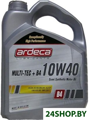 Моторное масло Ardeca MULTI-TEC + B4 10W-40 4л Моторное масло Ardeca MULTI-TEC + B4 10W-40 4л