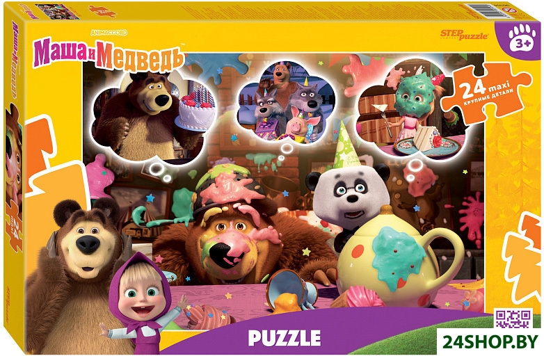 Пазл Step Puzzle Маша и Медведь 90104 (maxi 24 эл) Пазл Step Puzzle Маша и Медведь 90104 (maxi 24 эл)