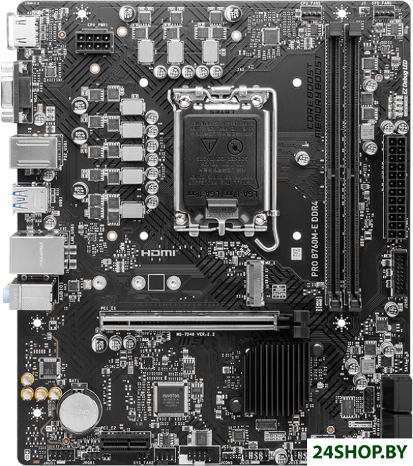 Материнская плата MSI Pro B760M-E DDR4 Материнская плата MSI Pro B760M-E DDR4