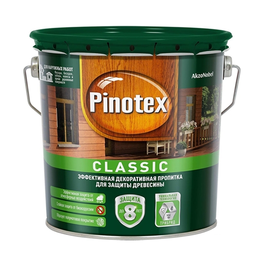 Пропитка Pinotex Classic 2.7 л (рябина) Пропитка Pinotex Classic 2.7 л (рябина)