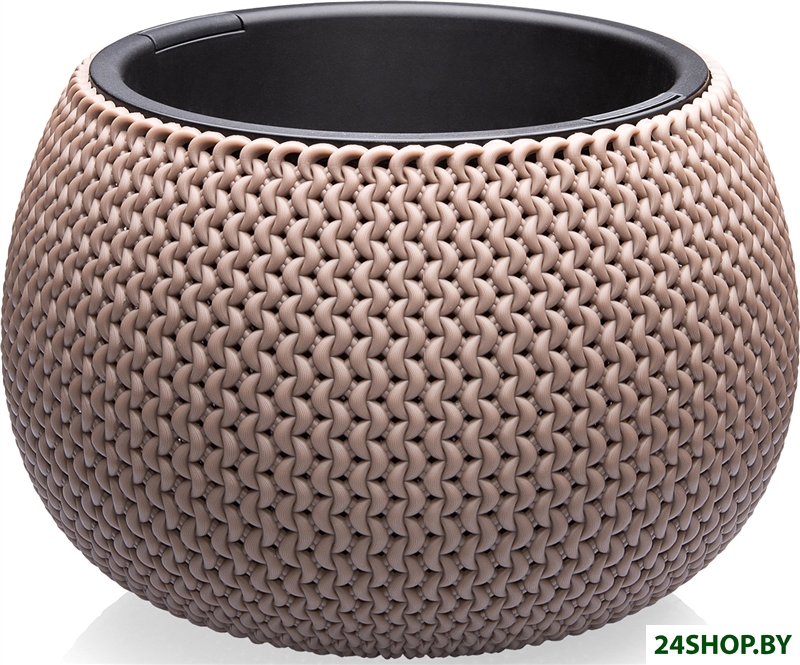 Кашпо Эльфпласт Lace 573 3.9 л (серо-коричневый) Кашпо Эльфпласт Lace 573 3.9 л (серо-коричневый)
