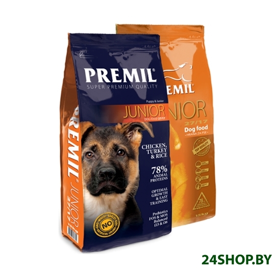 Сухой корм для собак Premil Junior 3 кг Сухой корм для собак Premil Junior 3 кг