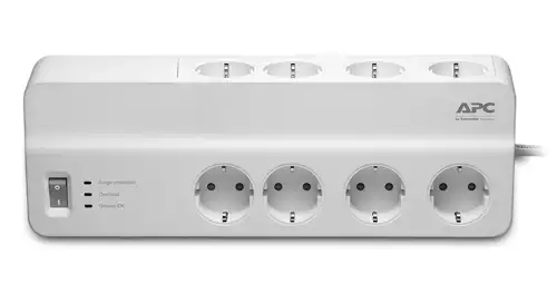Сетевой фильтр APC Essential SurgeArrest PM8-RS (8 розеток, белый, 2м) Сетевой фильтр APC Essential SurgeArrest PM8-RS (8 розеток, белый, 2м)