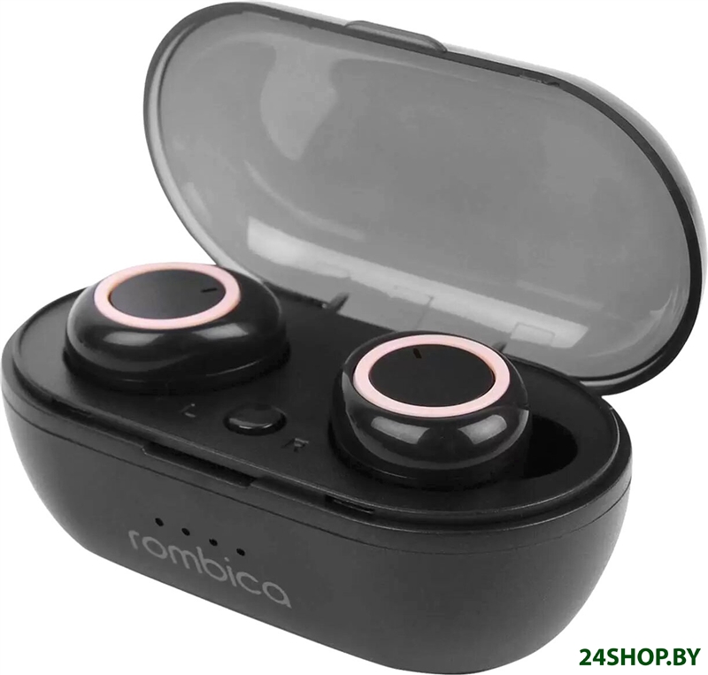 Наушники Rombica MySound Air (черный/розовый) Наушники Rombica MySound Air (черный/розовый)