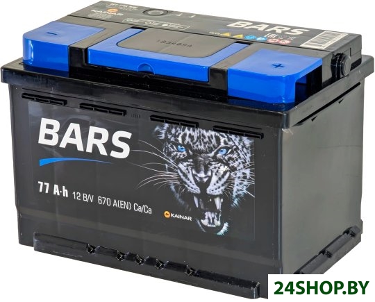 Автомобильный аккумулятор BARS R+ (77 А·ч) Автомобильный аккумулятор BARS R+ (77 А·ч)