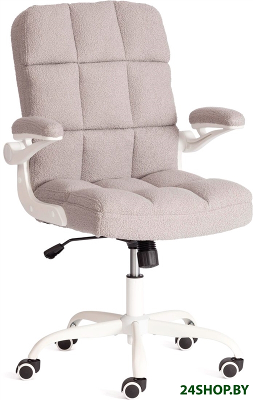 Офисное кресло TetChair Lugano Wh (ткань teddy, светло-серый) Офисное кресло TetChair Lugano Wh (ткань teddy, светло-серый)