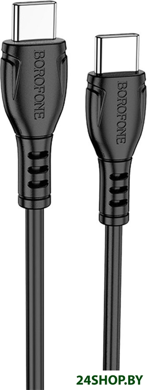 Кабель Borofone BX51 USB Type-C - USB Type-C (1 м, черный) Кабель Borofone BX51 USB Type-C - USB Type-C (1 м, черный)