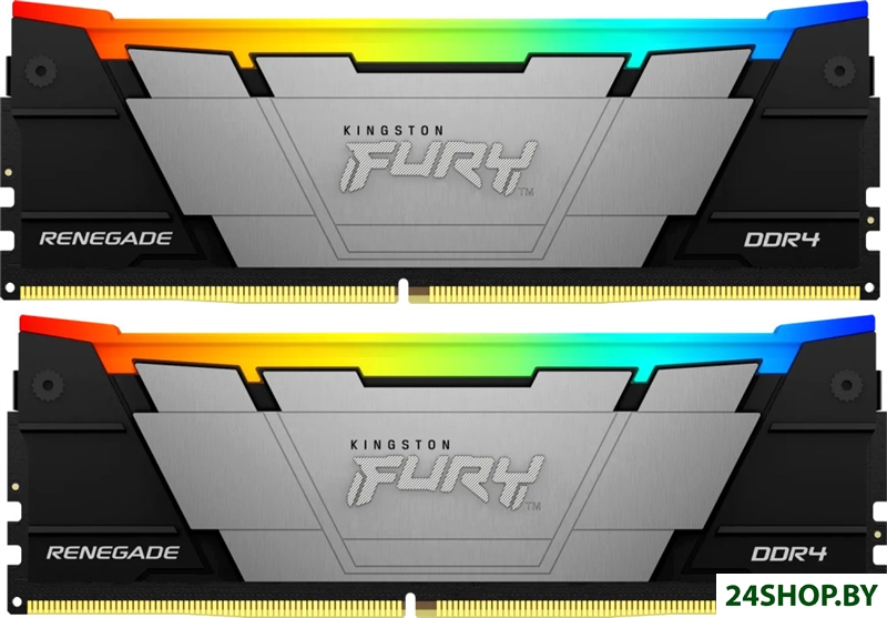 Оперативная память Kingston FURY Renegade RGB 2x32ГБ DDR4 3200 МГц KF432C16RB2AK2/64 Оперативная память Kingston FURY Renegade RGB 2x32ГБ DDR4 3200 МГц KF432C16RB2AK2/64